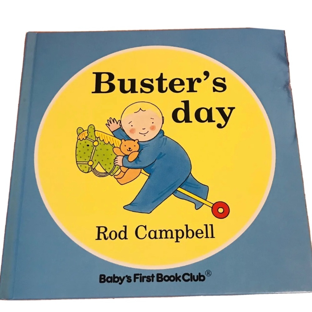 BUSTER'S DAY Book By Rod Campbell Hardcover Pop Up Vintage 1988 Rare Interactive